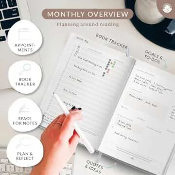 Mindmellow XXL Book Reading Journal for Avid Readers