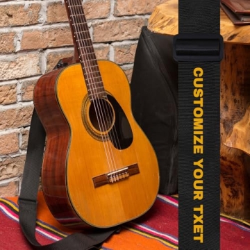 Custom Guitar Strap with Name | Perfect Gift for Musicians