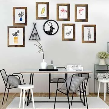 PETAFLOP Distressed Picture Frame Set - 7 Pack