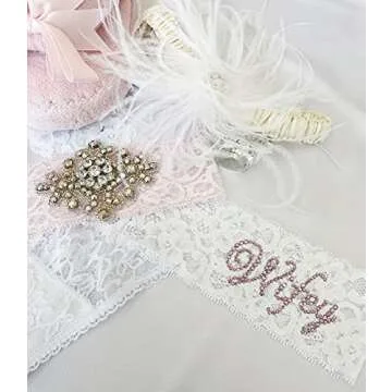 Classy Bride Bedazzled "Wifey" Thong Lingerie for Brides