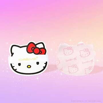 The Crème Shop Hello Kitty Mattifying Blotting Paper + Reusable Mirror Compact (Limited Edition)