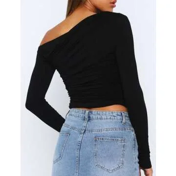 RONGCAT Women's Sexy Off Shoulder Long Sleeve Top