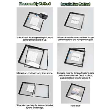 Golden State Art 11x14 Floating Frame - Stylish Home Decor