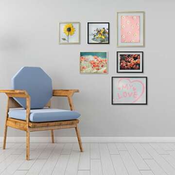 Golden State Art 11x14 Floating Frame - Stylish Home Decor