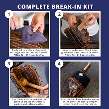 Rhino Wax Baseball Glove Break-In Kit for Quick Use