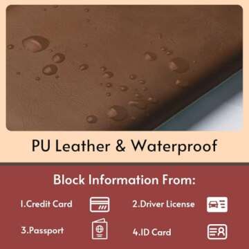 2 Pack AirTag Passport Holder for Travel Essentials