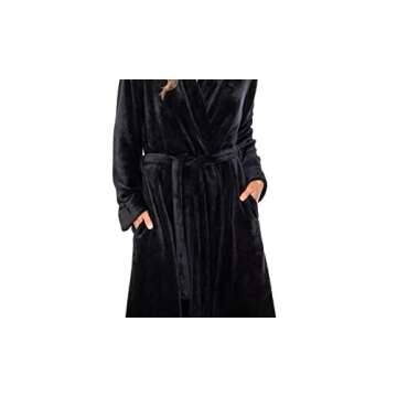Plush Women's Fleece Shawl Robe - Cozy & Stylish
