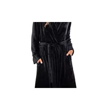 Plush Women's Fleece Shawl Robe - Cozy & Stylish