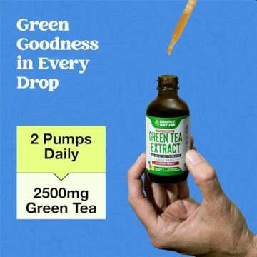 Green Tea 10:1 Liquid Drops for Energy & Antioxidant Support