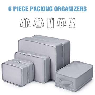 Mossio Packing Cubes - Essential Travel Organizer Set