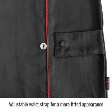 BSX BX9C Black W/Red Flames Cotton Welding Jacket - XL