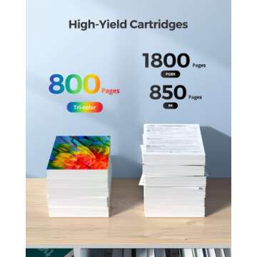 PGI-280XXL/CLI-281XXL Compatible Ink Cartridge Replacement for Canon Ink 280 and 281 Cartridge High Yield Use to PIXMA TR7520 TR8520 TR8500 TR8600 TR8620 TS6120 TS6220 TS9120 (5 Value Pack)