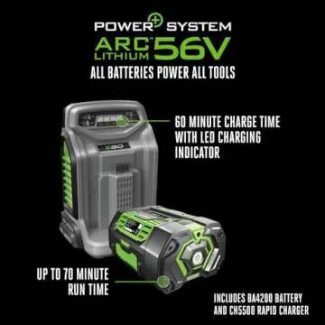 EGO Power+ LM2102SP 21-Inch Self-Propelled Lawn Mower 7.5Ah Battery and Rapid Charger Included