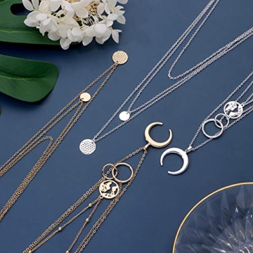 Biokia Layered Necklaces Set for Women - 6 Stylish Pieces