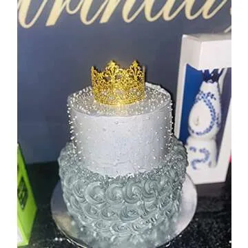 Metallic Cake Topper for Birthday & Baby Shower