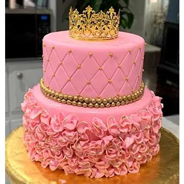 Metallic Cake Topper for Birthday & Baby Shower