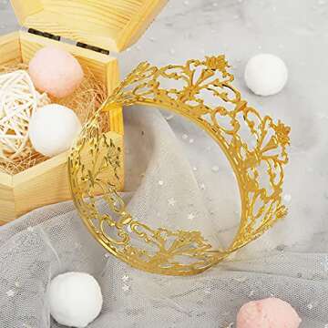 Metallic Cake Topper for Birthday & Baby Shower