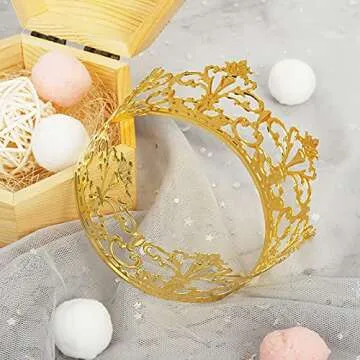 Metallic Cake Topper for Birthday & Baby Shower