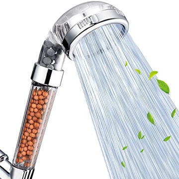 NOSAME Shower Head - High Pressure & 3 Function Modes for Skin & Hair