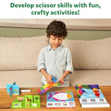 Skillmatics Art & Craft Activity Kit - Snip, Snip Animals, Develop Scissor Skills, Child Safe, TikTok Viral Sensation, Fun & Creative, Gifts for Girls & Boys Ages 3, 4, 5, 6, 7