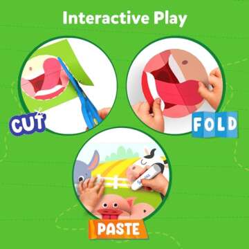 Skillmatics Art & Craft Activity Kit - Snip, Snip Animals, Develop Scissor Skills, Child Safe, TikTok Viral Sensation, Fun & Creative, Gifts for Girls & Boys Ages 3, 4, 5, 6, 7