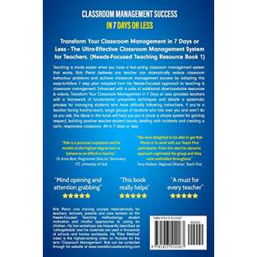 Classroom Management Success in 7 Days or Less: The Ultra-Effective Classroom Management System for ...
