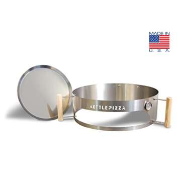 KettlePizza Basic 22.5 - Pizza Oven Kit for 22.5 Inch Kettle Grills Made in USA