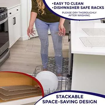 KITCHENATICS Stainless Steel Half Sheet Cooling Rack