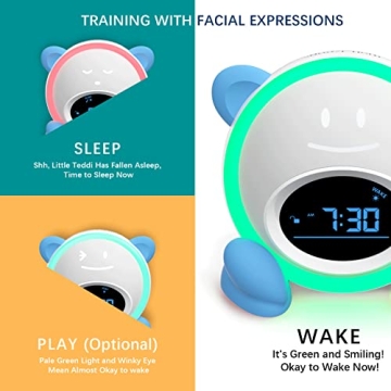 Windflyer OK to Wake Clock for Kids with Night Light