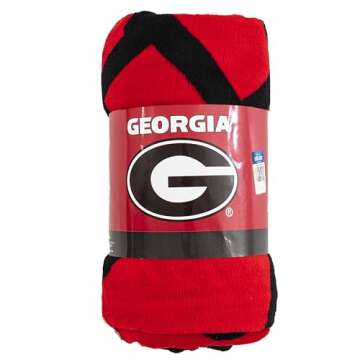 Northwest NCAA Georgia Bulldogs Micro Raschel Throw Blanket