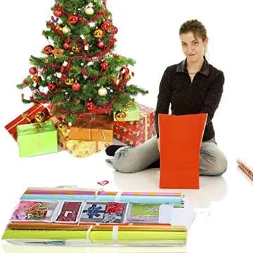 ProPik Double Sided Gift Wrap Organizer for Easy Storage