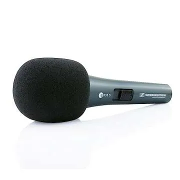 LEFXMOPHY for Sennheiser E835 Windscreen, Pop Filter for E965 E835S E 835 e935 E935 e945 E945 E 945 E845-S E845 e845 Microphone Replacement 3-Pack Mic Foam Cover Asseccories
