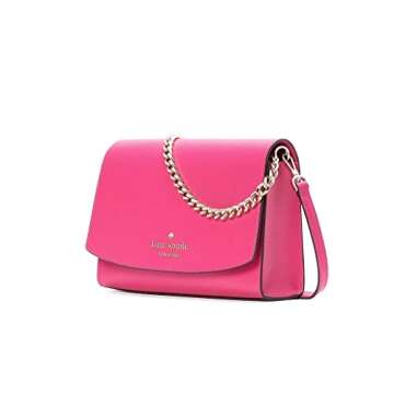 Kate Spade Carson Saffiano Leather Convertible Crossbody Bag (Deep Hibiscus)