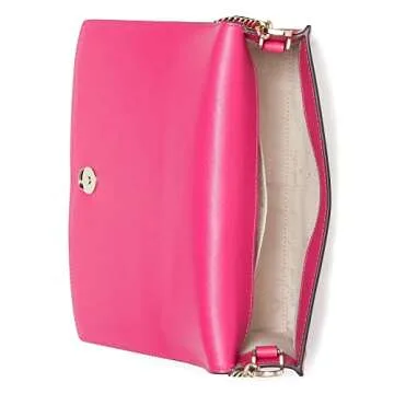 Kate Spade Carson Saffiano Leather Convertible Crossbody Bag (Deep Hibiscus)