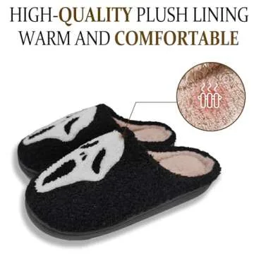 EGAEATU Halloween Slippers - Cozy & Comfy Designs