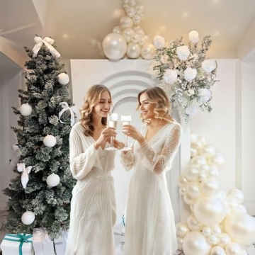 Kozee Pearl White Double-Stuffed Balloons for Events