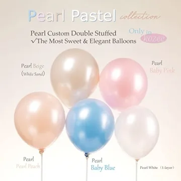 Kozee Pearl White Double-Stuffed Balloons for Events