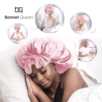 BONNET QUEEN Large Silk Bonnet for Sleeping Women