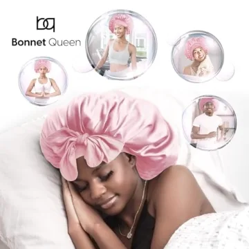 BONNET QUEEN Large Silk Bonnet for Sleeping Women