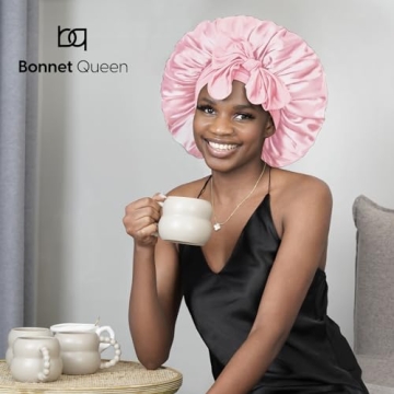 BONNET QUEEN Large Silk Bonnet for Sleeping Women