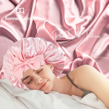 BONNET QUEEN Large Silk Bonnet for Sleeping Women