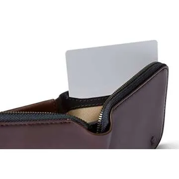 Bellroy Zip Wallet (Leather Wallet, RFID Blocking, Coin Pouch) - Deep Plum