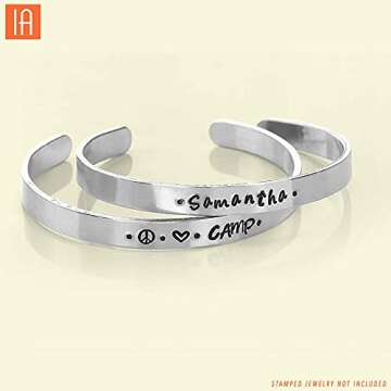 ImpressArt -The Original Basic Bridgette Letter & Number Metal Stamping Kit - (63 Piece Punch Set) Complete Set of 3 Metal Stamps - Uppercase/Lowercase/Number - 3MM