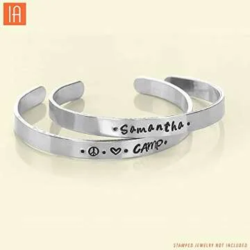 ImpressArt -The Original Basic Bridgette Letter & Number Metal Stamping Kit - (63 Piece Punch Set) Complete Set of 3 Metal Stamps - Uppercase/Lowercase/Number - 3MM