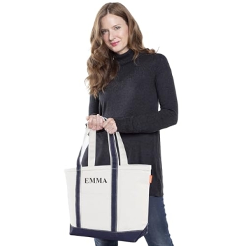 CB STATION Medium Classic Canvas Tote Bag for Women