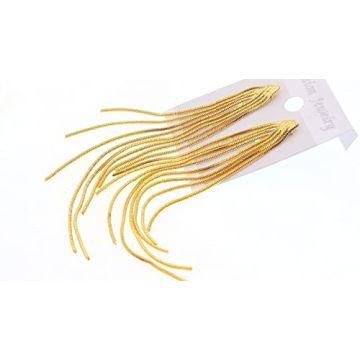 Long Chain Gold Tassel Earrings for Women Prom Statement Dangle Drop Earrings Elegant Formal Bridesmaid Bride Wedding Gifts
