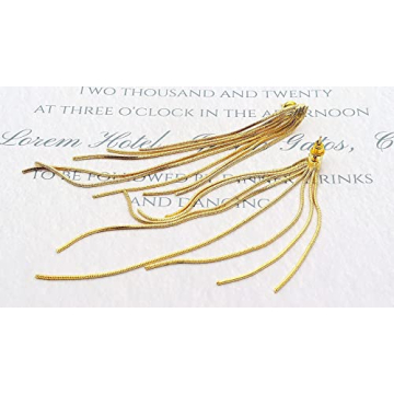 Long Chain Gold Tassel Earrings for Women Prom Statement Dangle Drop Earrings Elegant Formal Bridesmaid Bride Wedding Gifts