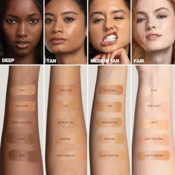 Smashbox Halo Healthy Glow All-In-One Tinted Moisturizer SPF 25 | Light to Medium Coverage| Hyaluronic Acid, Oil free + Anti Humidity, 0.4 Fl Oz, Dark