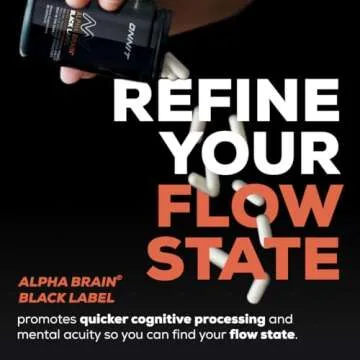 Alpha BRAIN Black Label Premium Nootropic for Focus & Memory