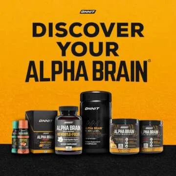 Alpha BRAIN Black Label Premium Nootropic for Focus & Memory